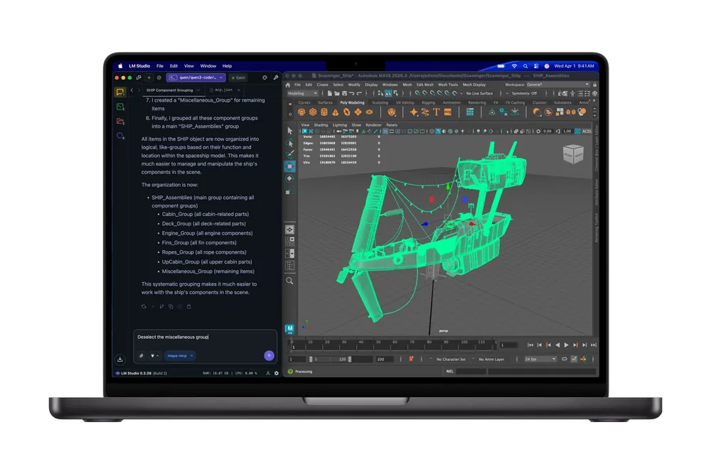 LM Studio + Autodesk branding from the March 3rd press kit, mirroring the local-first stack we keep locked on the desktop