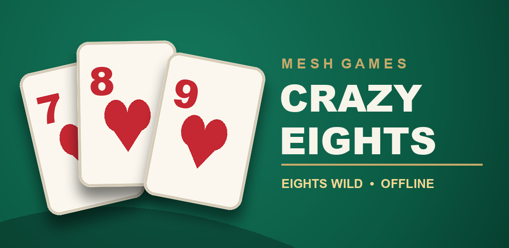MeshGames Crazy Eights Offline gameplay